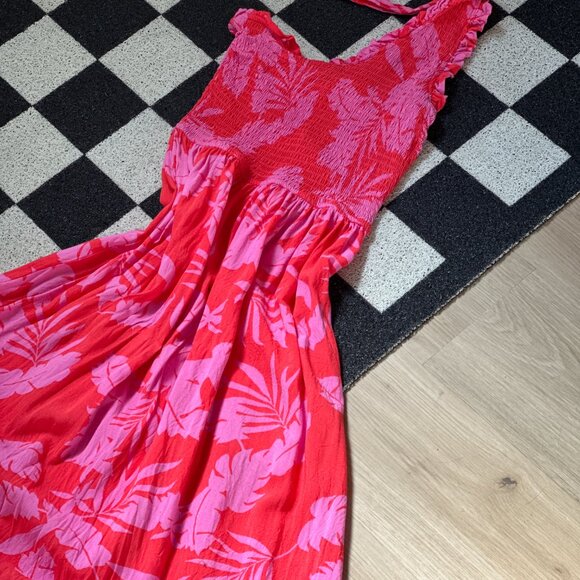 *Japra Pink Floral Beach One Shoulder Dress - Picture 7 of 7